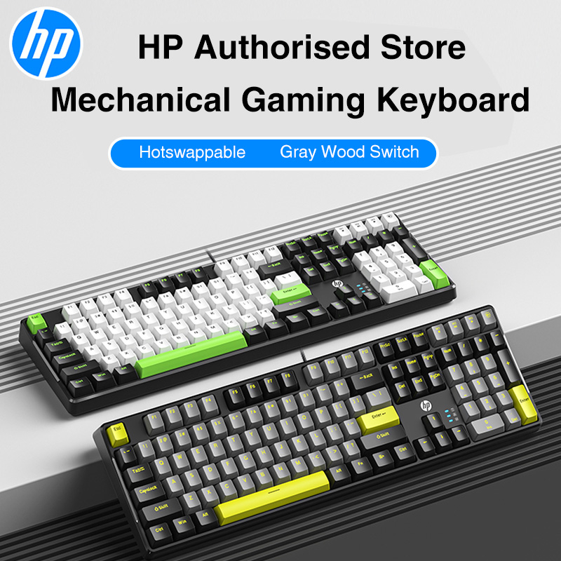 HP GK320 RGB Ture Mechanical Keyboard High Applicability Customed Gaming Keyboard Set