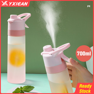 2 pc 24oz Sports Water Bottle 700ml Wide Mouth Straw Travel Gym