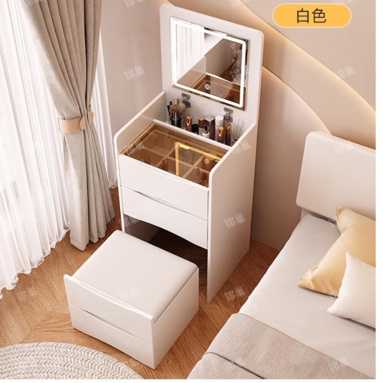 Free shipping🔥👉🔥"Ready Stock" Clamshell folding makeup table Removable vanity small oneperson