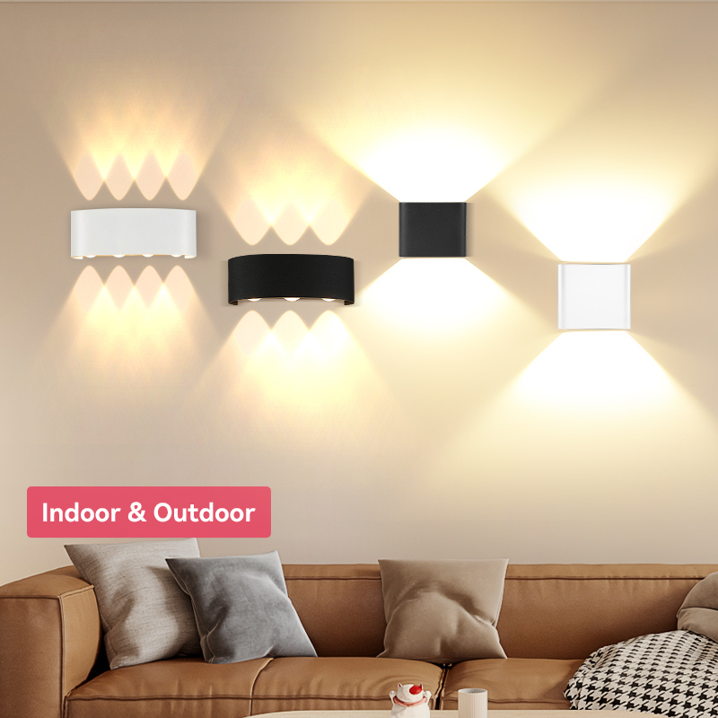 CANMEIJIA Wall Light LED Wall Lamp Waterproof Outdoor or Indoor 2W 4W 6W 8W Modern Nordic Lights For Hotel Living Room Bedroom Corridor Stairs Home Decor Up Down Lamp Decoration light living room ligh