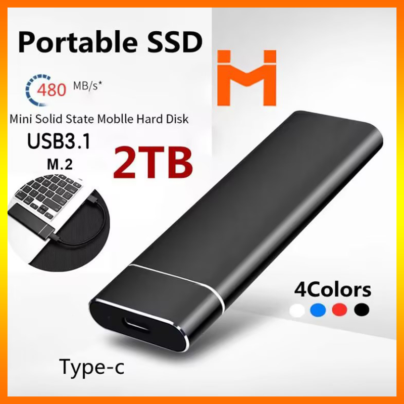 4TB 8TB 16TB 32TB Mini Portable Solid State Drive USB SSD