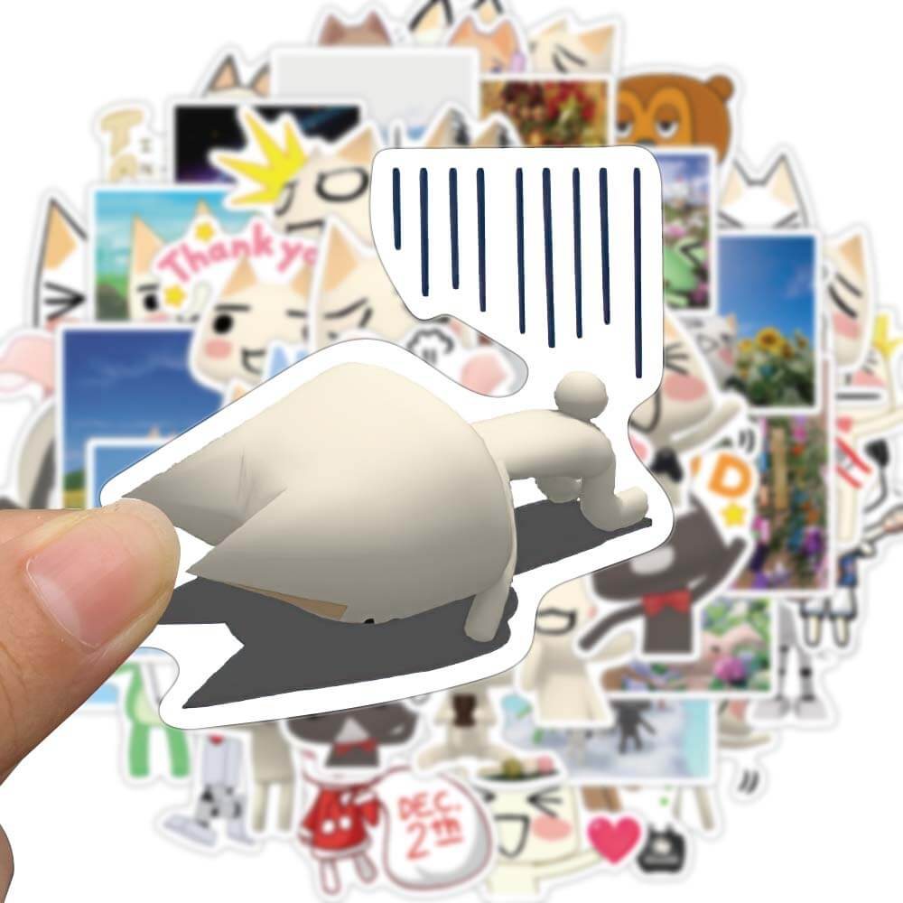 [Large Stickers]50PCS Toro Inoue Cat Kawaii Stickers for Bike ...