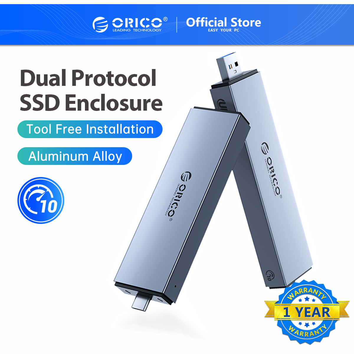 orico-m-2-nvme-ssd-enclosure-aluminum-2-in-1-usb-a-type-c-dual