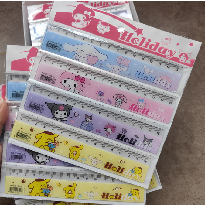 Japanese Sanrio Holiday Series 15CM ruler cinnamoroll scale ruler ...