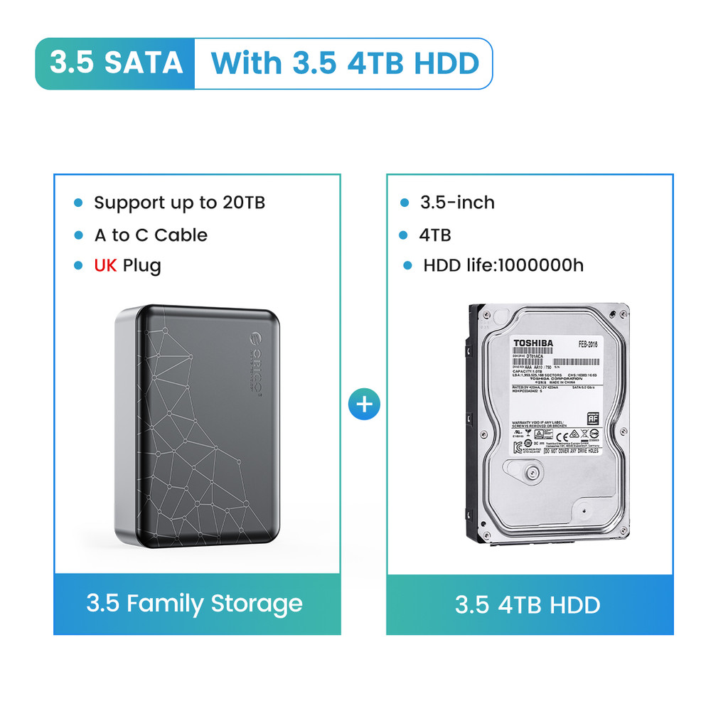 ORICO NAS Personal Cloud Storage Cloud Storage for 3.5''/2.5