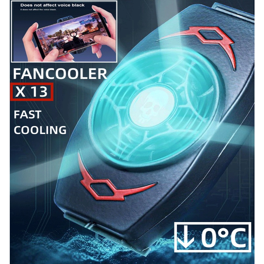 Fan Cooler Pendingin Handphone Cooling Pad Fan Gaming Mobile Phone ...