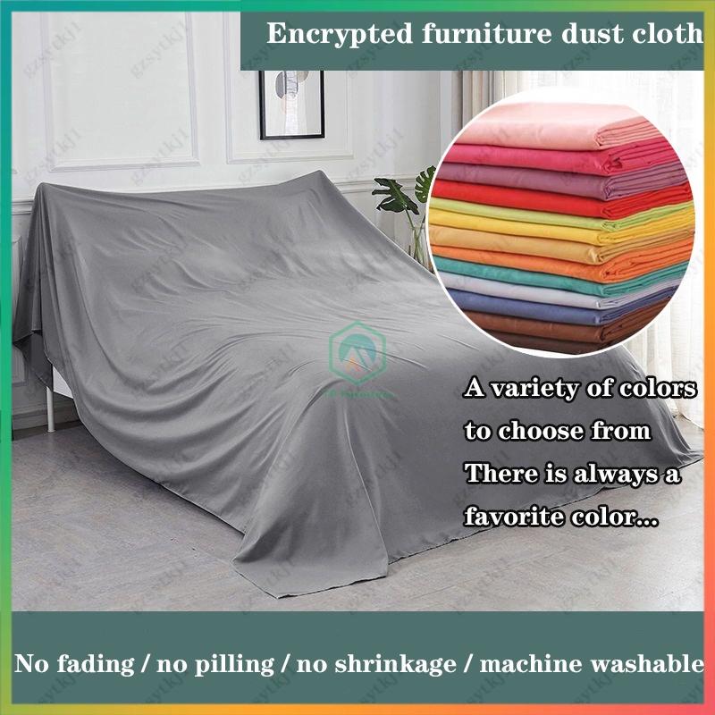 Dust cover cover cloth sofa bed dustproof refrigerator dust cover gray