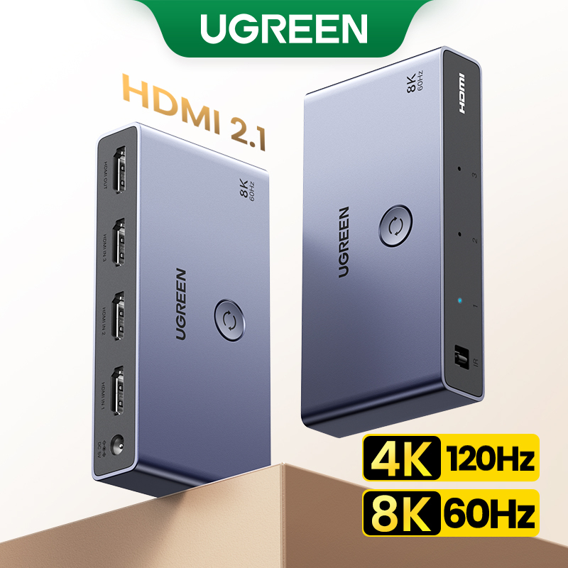 HDMI 2.1 KVM Switch 4K 120Hz HDMI USB KVM Switch with USB 8K 60Hz 4K 120Hz  USB KVM Switcher HDMI with USB port