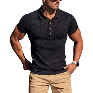  TRUSMOL Golf Shirts for Men Dry Fit Short Sleeve