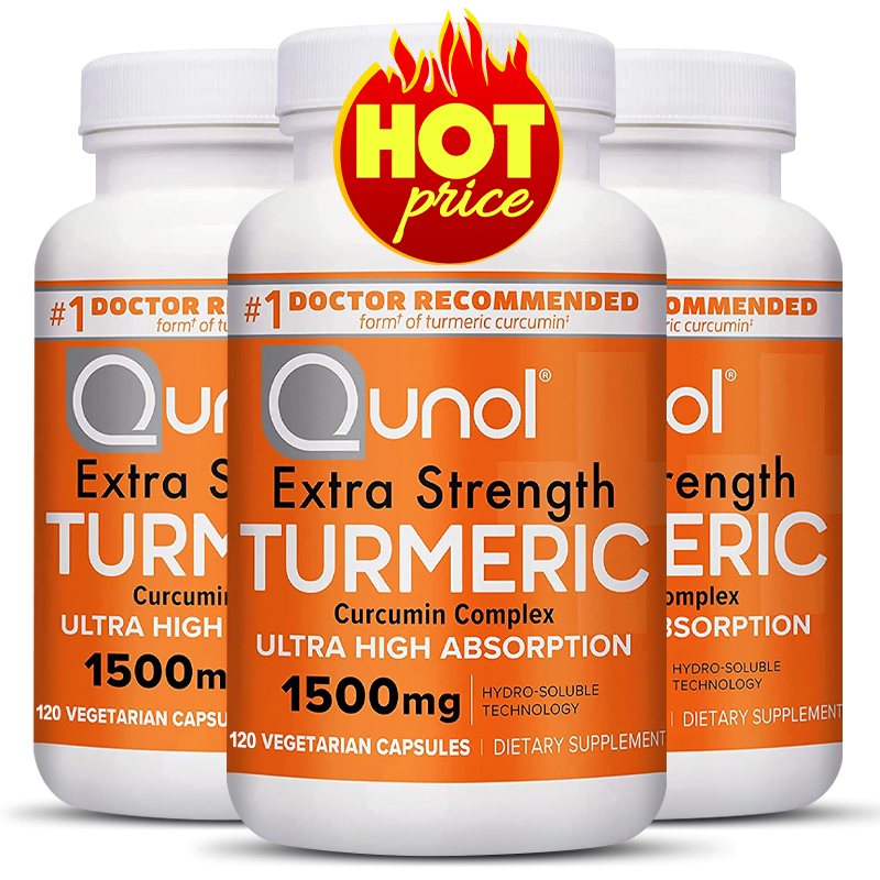 Turmeric Curcumin Capsules Ultra High Absorbency 1500 mg Joint Support ...