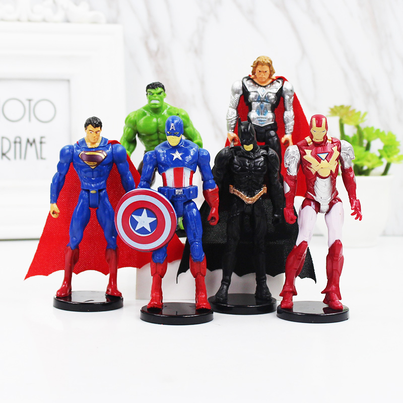 1Pcs 12 Style 10cm Anime The Avengers Figure Iron Man Tony Stark Thor ...