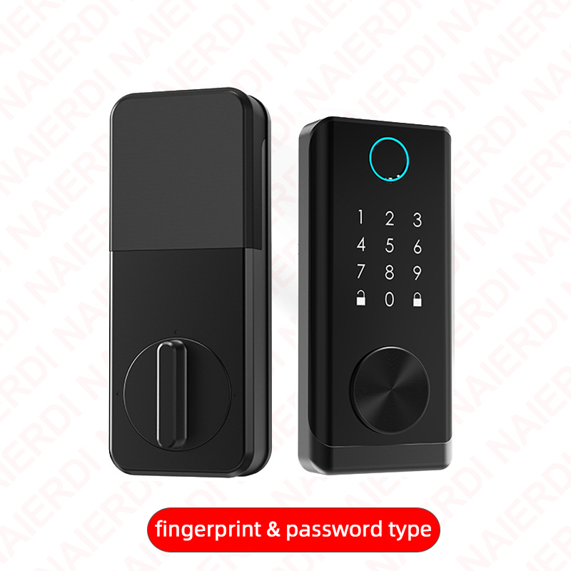 View of NAIERDI Tuya Fingerprint Door Lock Smart Biometric Deadbolt Locks ...