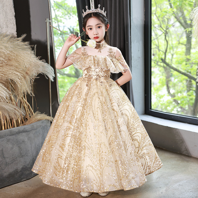 Golden clearance ball gown