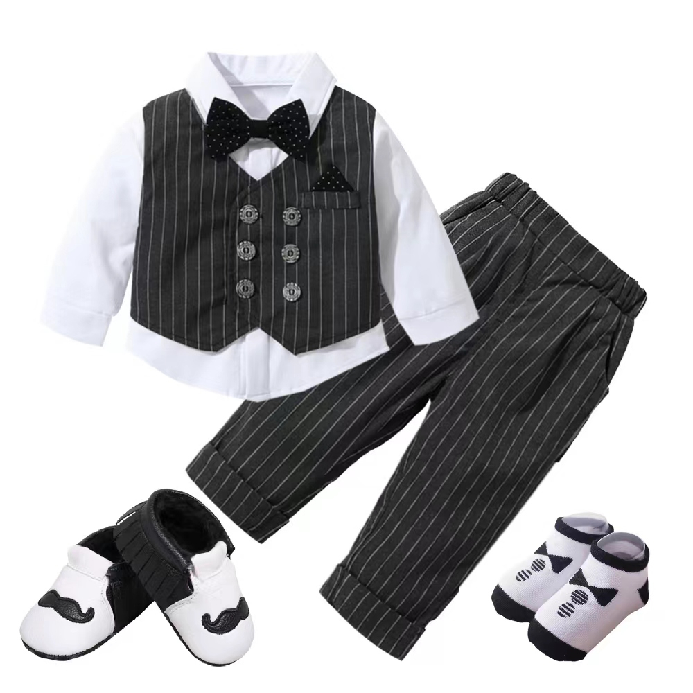 SOLOYEE Newborn Baby Boy Clothes Suit Infant Romper