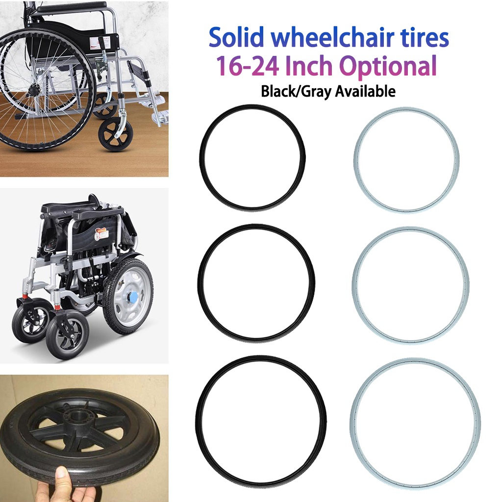 Premium Gray Polyurethane Wheelchair Tire Universal Fit Shopee Singapore