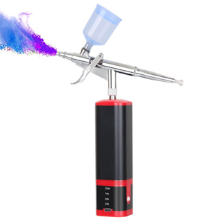 Casubaris Airbrush Kit with Compressor Portable Cordless Airbrush Kit Rechargeable Auto Stop Dual Action Air Brush Pen Match Different Airbrush Guns