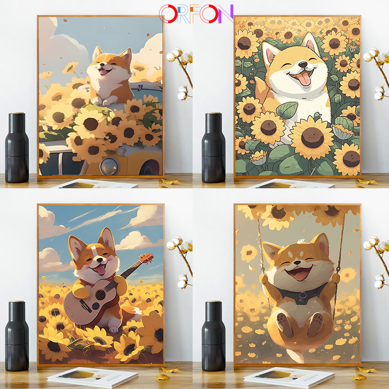 【40x50cm】Paint by Numbers DIY frame wall art/ paint by number DIY