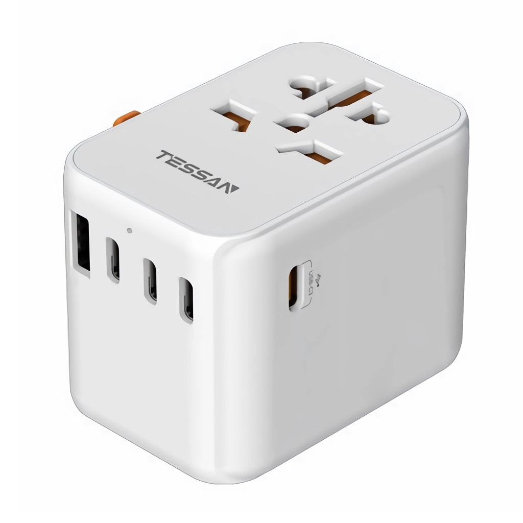 65W PD Fast Charging Universal Adapter with USB C, TESSAN Type C ...