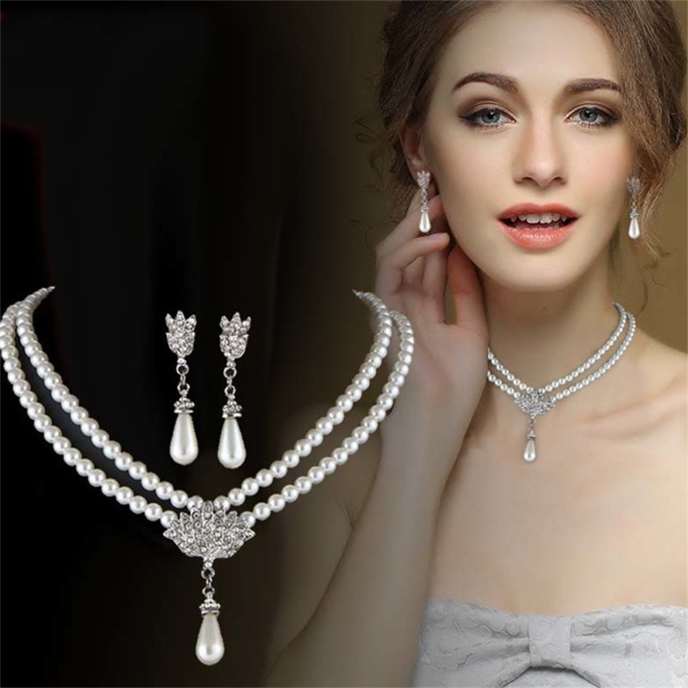 Cheap pearl jewelry 2025 sets for bridesmaids