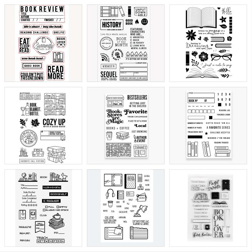 New book Silicone Clear Seal Stamp DIY Scrapbooking Embossing Photo ...