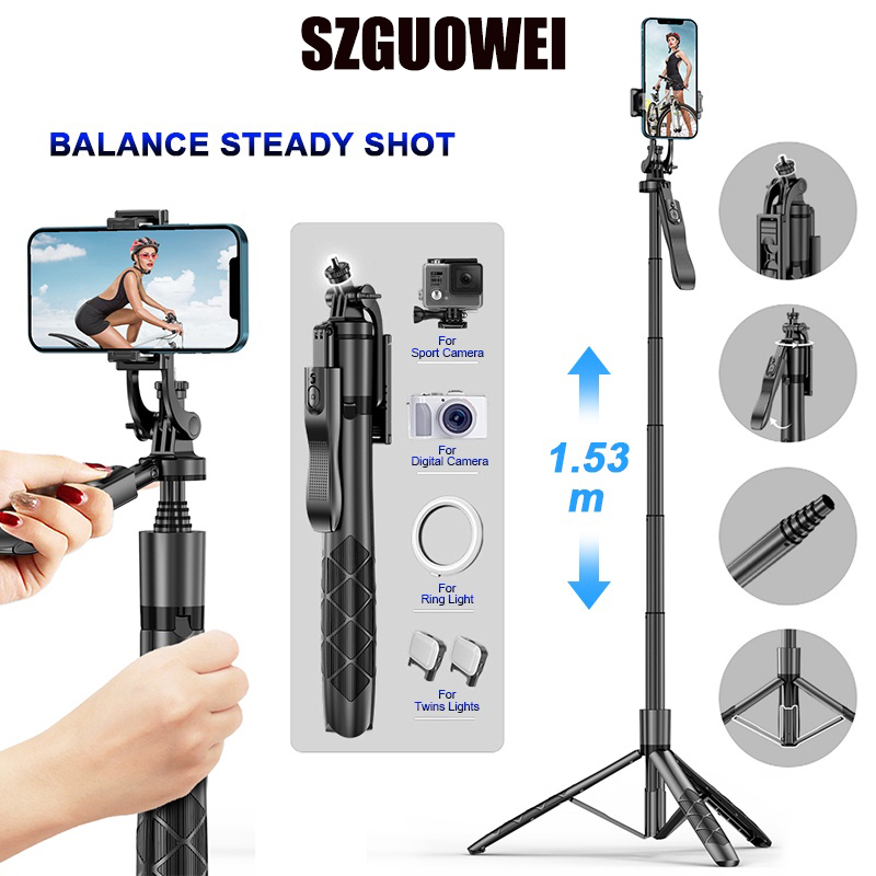 L16 Tripod Bluetooth Selfie Stick Stand Foldable Monopod for