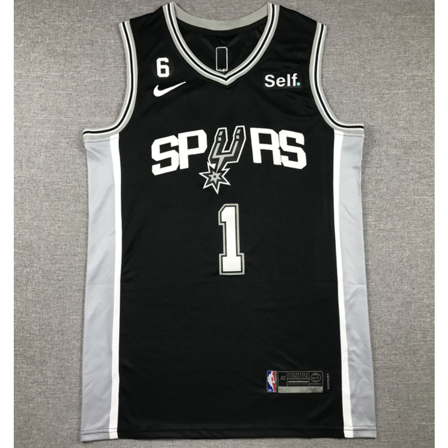 2023 new NBA men San Antonio Spurs 1 Victor Wembanyama embroidery