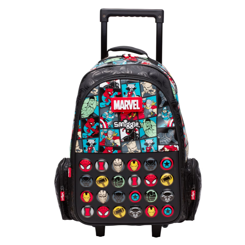 Avengers trolley school bag best sale