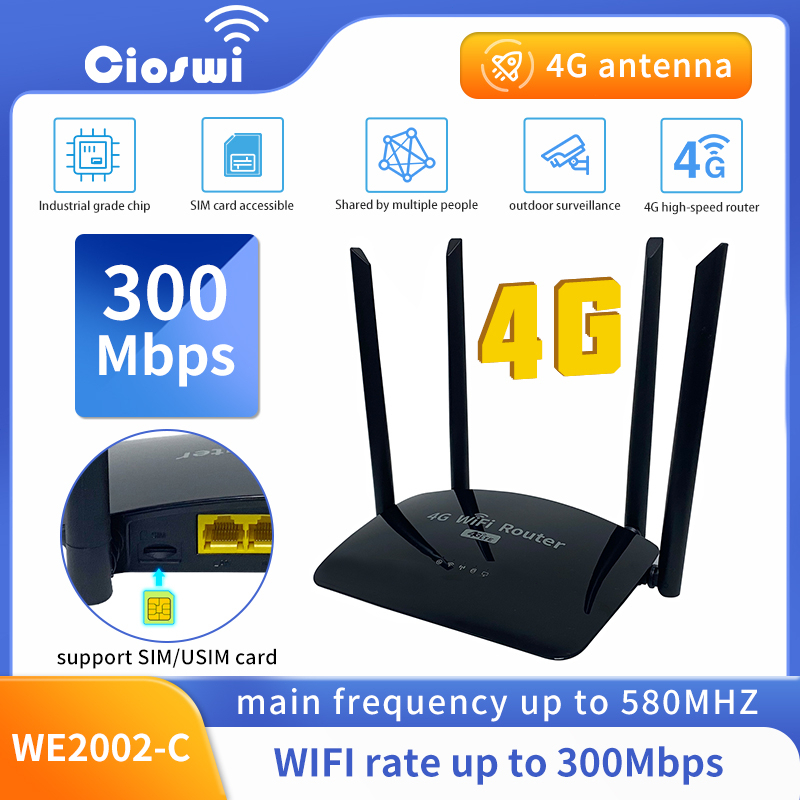 ZBT 300Mbps Wireles N 4G LTE CAT4 Modem With Sim Card Slot Wifi