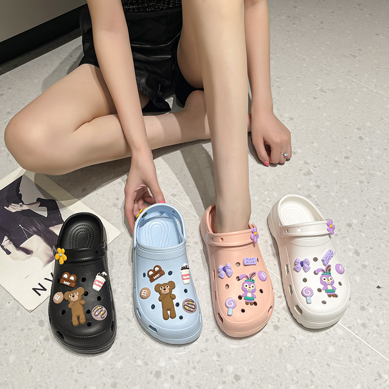 Women s Two Way Sandals Size 36 41 INS Increase Height Cartoon