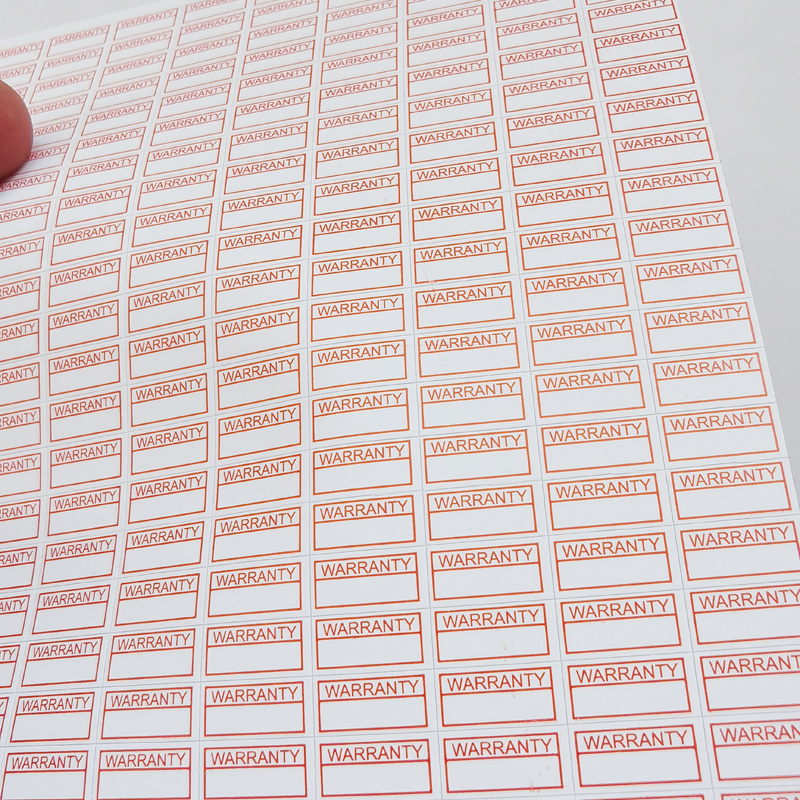Universal Warranty Paper Sticker 1000pcs 10x5mm Rectangle Eggshell ...