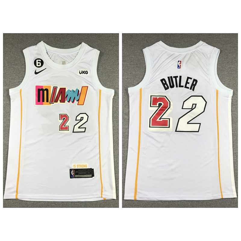 2023/24 Miami Heat BUTLER #22 Red NBA Jerseys 热压