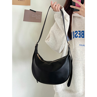 Vintage Classic Print Hobo Shoulder Solid Color Bag for Women