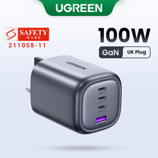 UGREEN 100W USB C Charger, Nexode 4-Port GaN Foldable Compact Wall Charger  Power Adapter Compatible with MacBook Pro/Air, iPad, iPhone 15 Pro, Galaxy