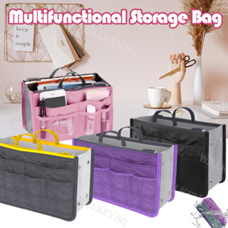 For Neonoe Bucket Premium Nylon Insert Bag Organizer Makeup Pouch Women's  Handbag Travel Inner Purse Portable Cosmetic Bag Liner