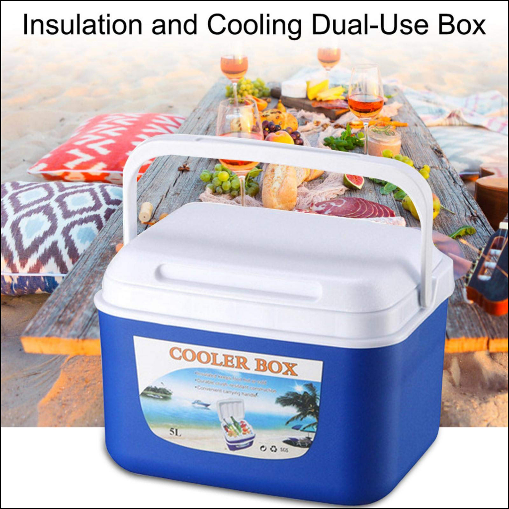Ice Box Cooler Portable Fridge for Food and Drinks Storage 5/8/13/26L