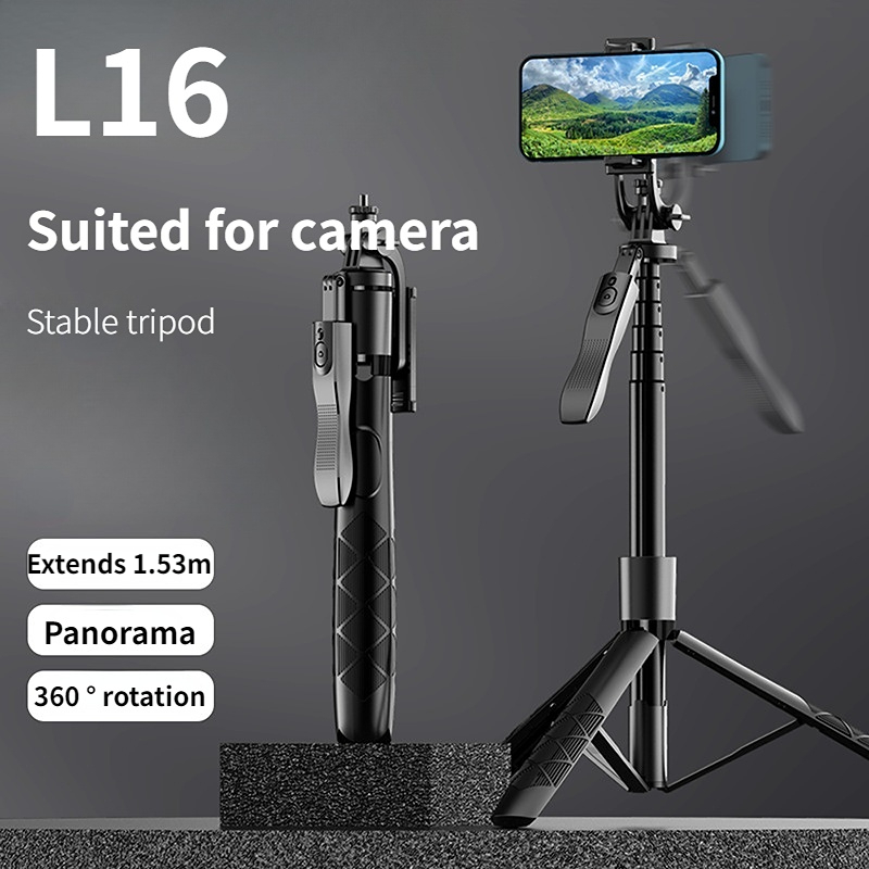 L16 1530mm Wireless Selfie Stick Tripod Stand Foldable Monopod for Gopro  Action Cameras Smartphones Balance Steady Shooting Live - AliExpress
