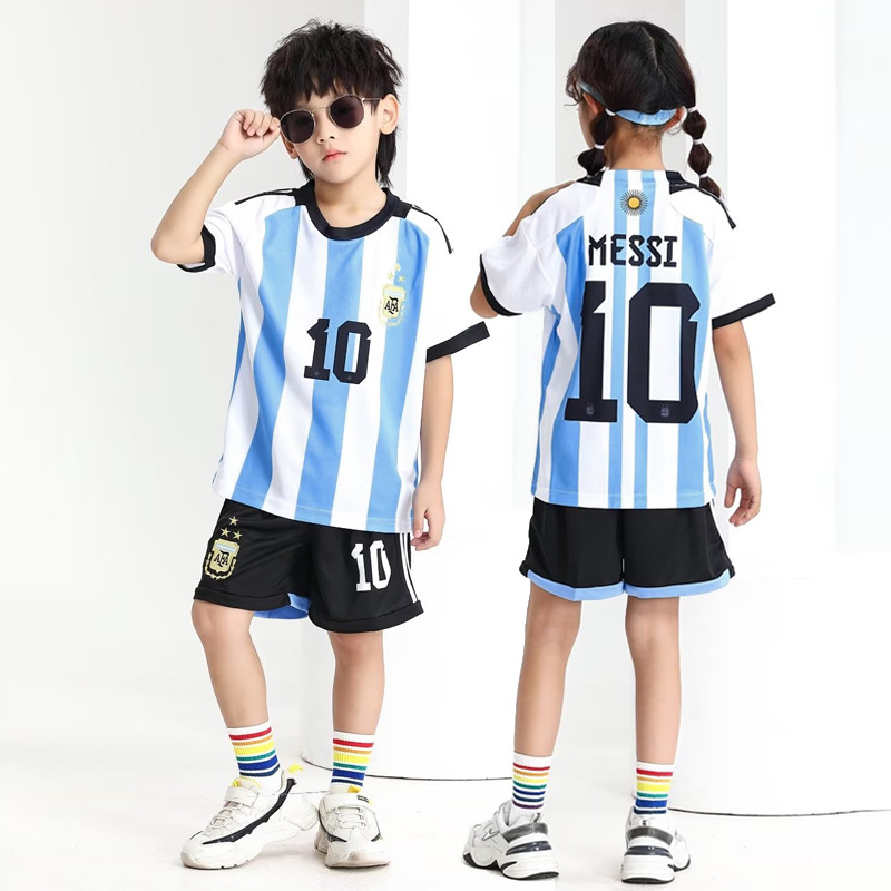 Messi Jersey Sets for Kids Football Soccer Uniform