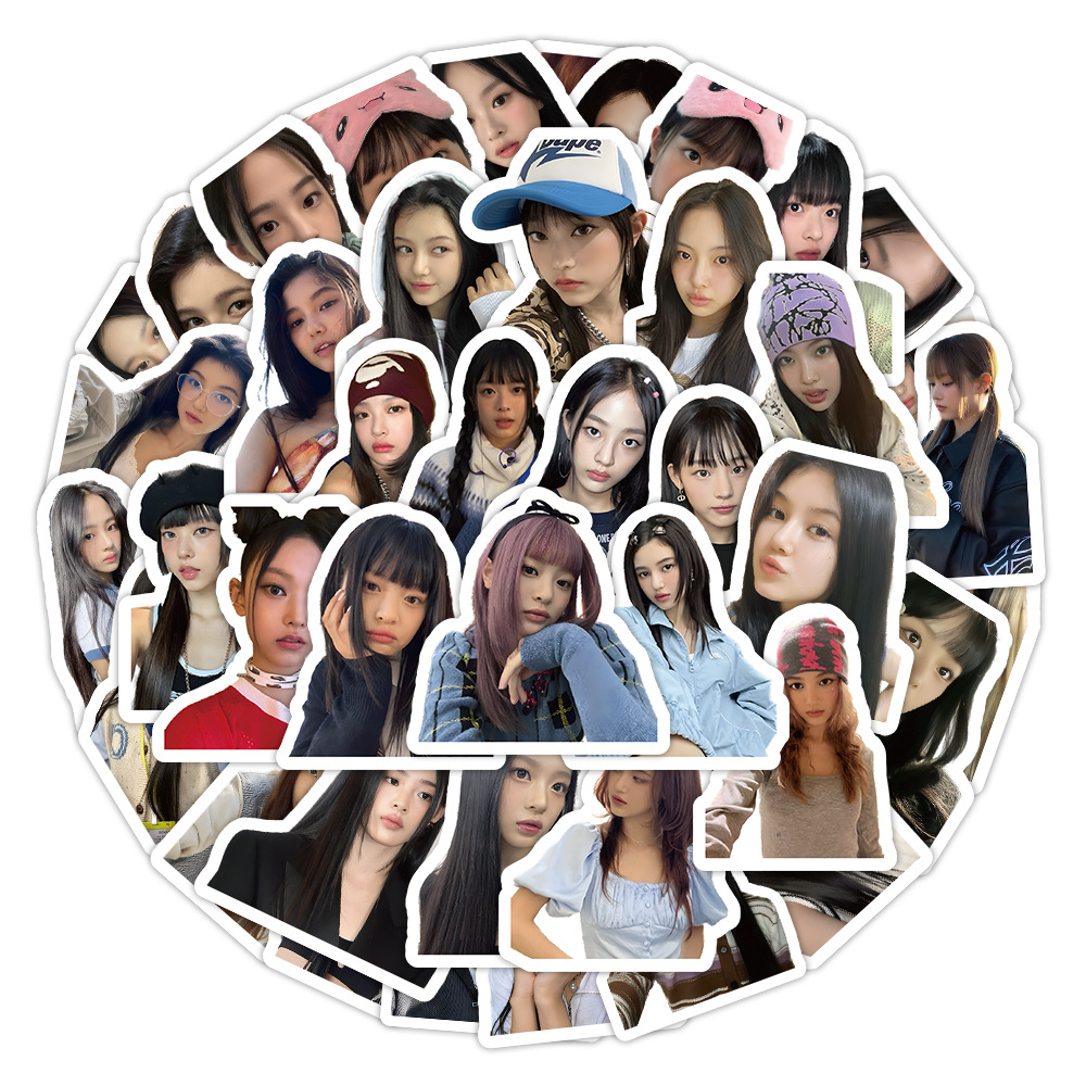 60PCS South Korean K-pop Girl Group NewJeans HANNI DANIELLE Stickers ...