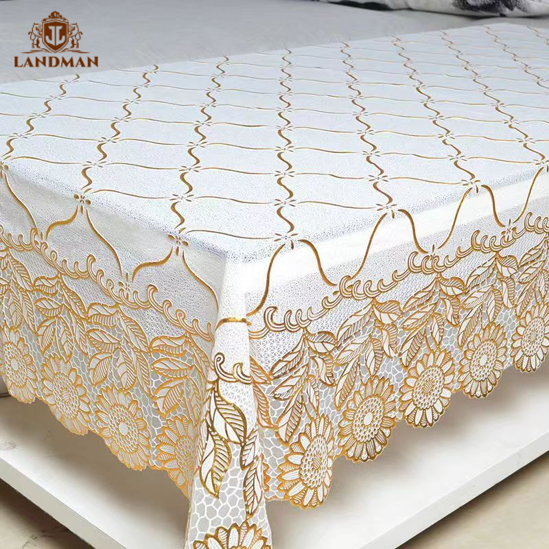 European Style Coffee Table Tablecloth Waterproof Oilproof pvc Mat Lace