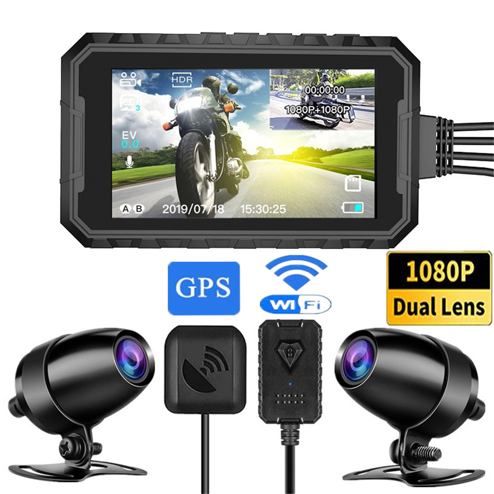 2023 NEW Motorcycle Camera HD 1080P Dual Lens Motorbike Bike Video ...