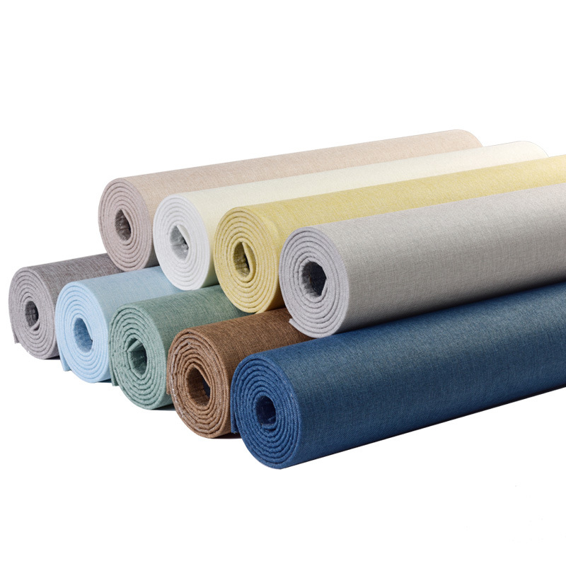 Thick 6mm Fabric Wall Covering Contact Paper Wallpaper Self-adhesive ...