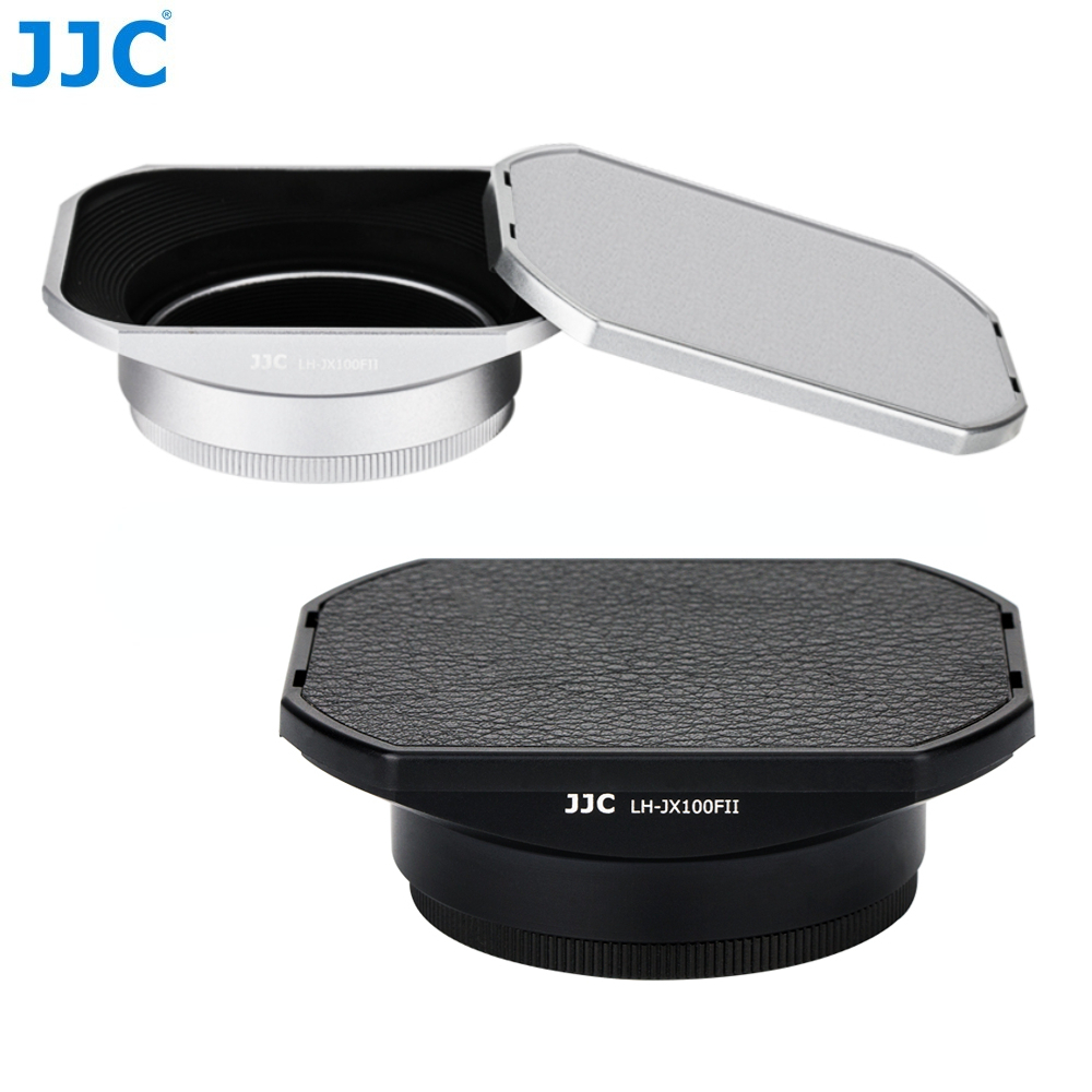 JJC LHX100 Square Lens Hood with ARX100 Filter Adapter for Fuji