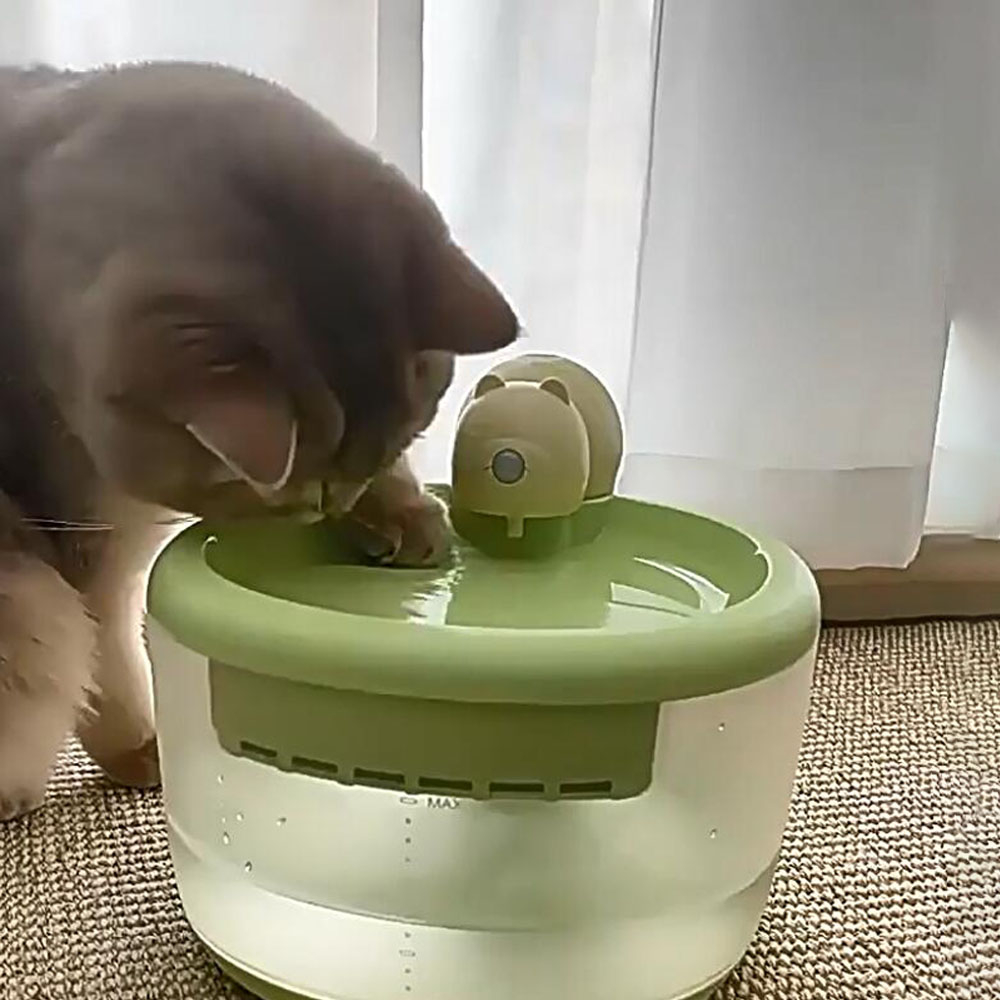 Wireless Cat Water Fountain Builtin Lithium Battery Powered Dog Water