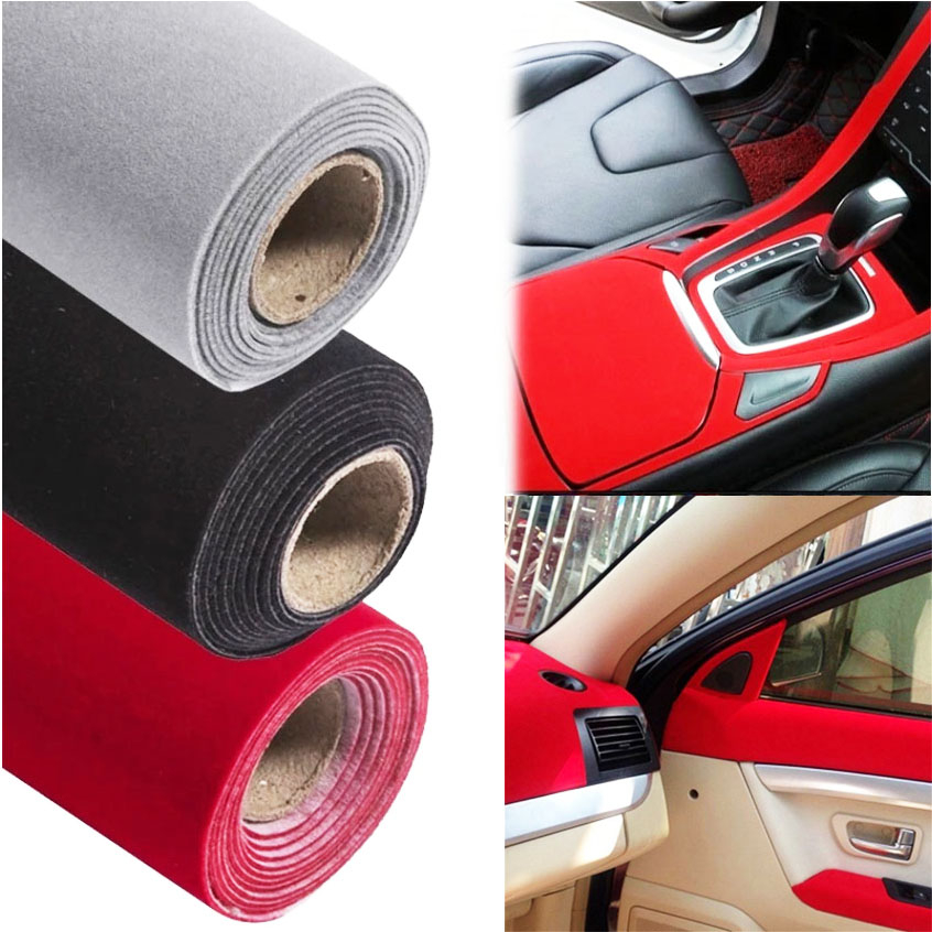 Velvet selfadhesive Fabric solid color cloth DIY vinyl film Decoration