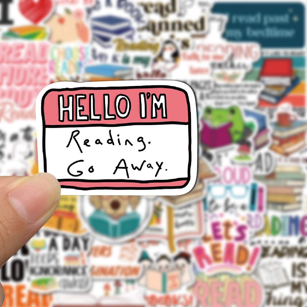 【in stock】50pcs inspirational and motivational reading English cartoon ...
