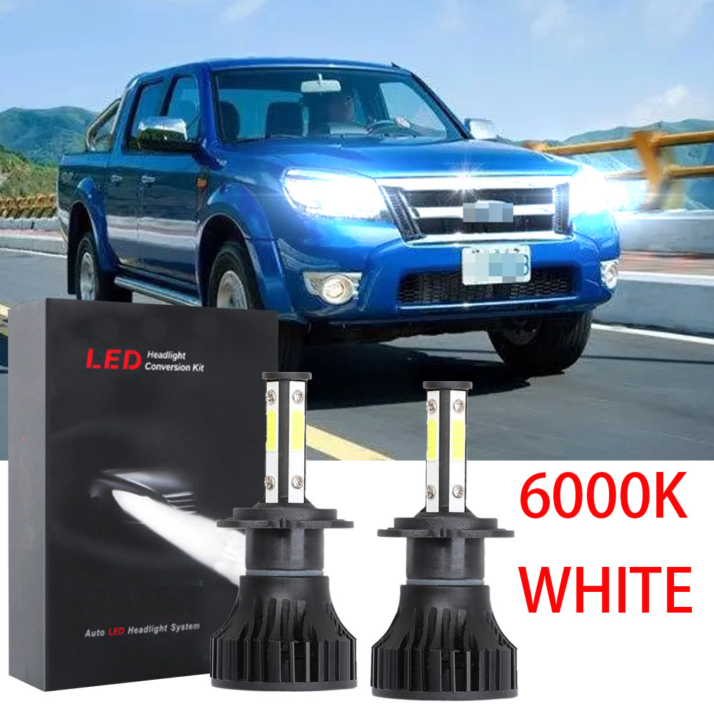For FORD RANGER T6 2012 2013-2016 Headlight Lamp - 6000K LED Bulbs Kit ...