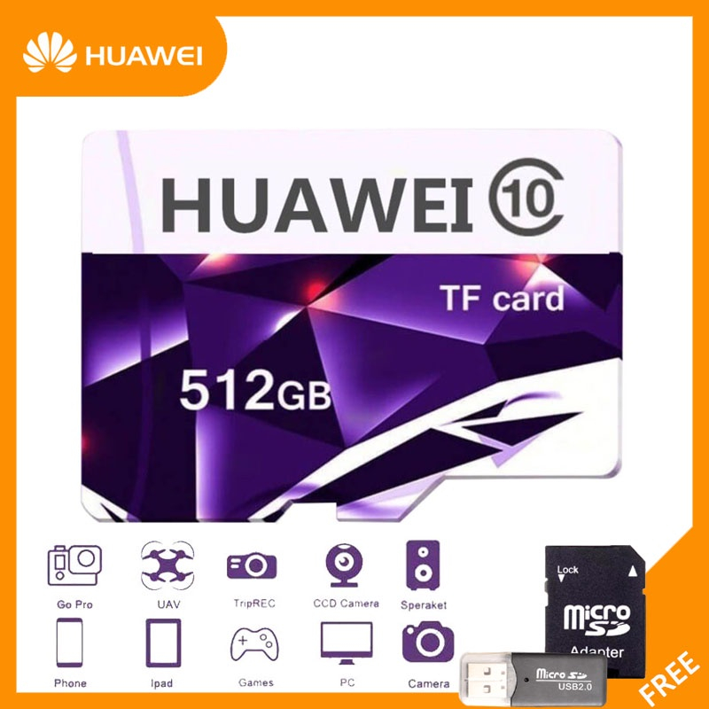 Huawei SD Card Class 10 TF Large Capacity 128gb 256gb 512GB 1TB High ...