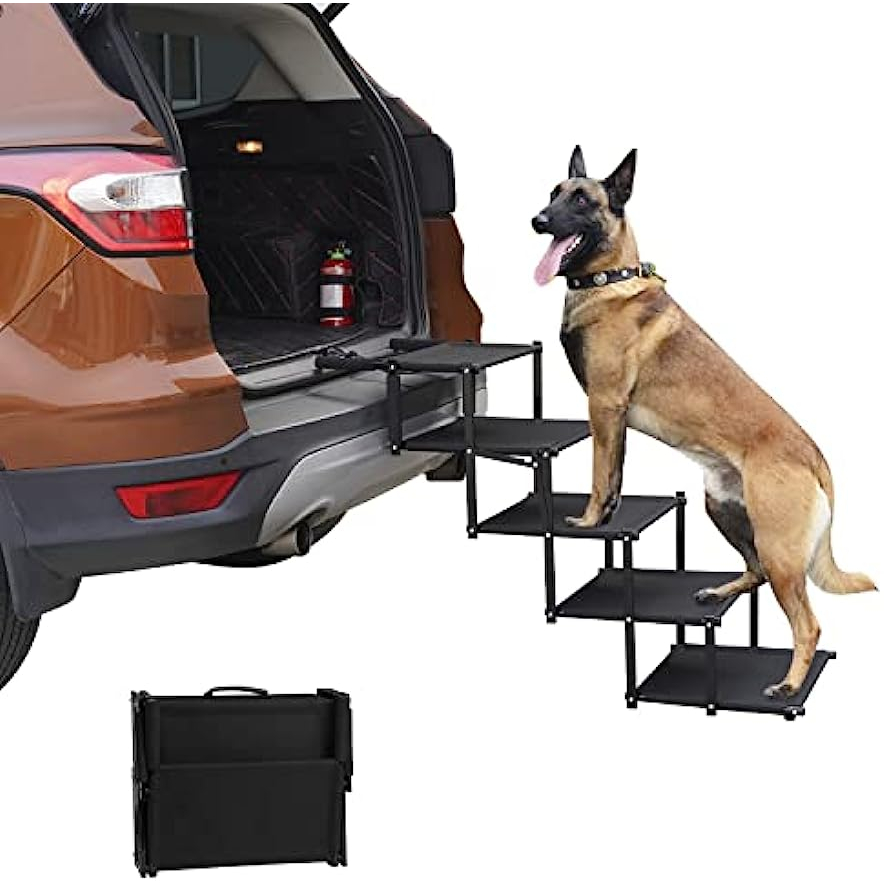 Steps for large dogs to get in outlet car