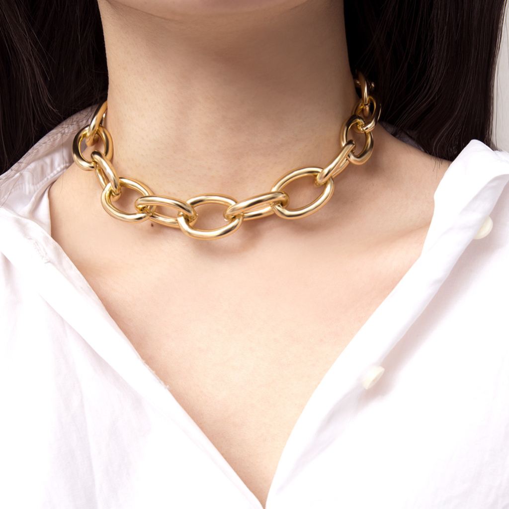 Chunky on sale chain necklace