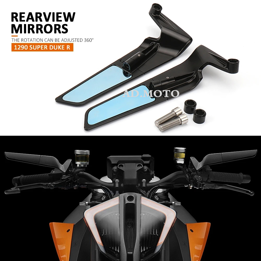 For KTM 1290 Super Duke R Evo 2022 2023 invisible mirrors, fixed wing